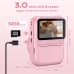 GREENKINDER Appareil Photo Instantané Enfant, 3.0" Grand Écran 14 MP Appareil Photo Enfant avec Carte de 32 Go & Papier d'impression, Appareil Photo Numérique Enfant Cadeau pour Enfants 3-12 Ans, Rose