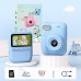 GREENKINDER Appareil Photo Instantané Enfant, 3.0" Grand Écran 14 MP Appareil Photo Enfant avec Carte de 32 Go & Papier d'impression, Appareil Photo Numérique Enfant Cadeau pour Enfants 3-12 Ans, Bleu