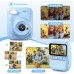 GREENKINDER Appareil Photo Instantané Enfant, 3.0" Grand Écran 14 MP Appareil Photo Enfant avec Carte de 32 Go & Papier d'impression, Appareil Photo Numérique Enfant Cadeau pour Enfants 3-12 Ans, Bleu
