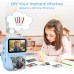GREENKINDER Appareil Photo Instantané Enfant, 3.0" Grand Écran 14 MP Appareil Photo Enfant avec Carte de 32 Go & Papier d'impression, Appareil Photo Numérique Enfant Cadeau pour Enfants 3-12 Ans, Bleu