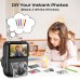 GREENKINDER Appareil Photo Instantané Enfant, 3.0" Grand Écran 14 MP Appareil Photo Enfant avec Carte de 32 Go & Papier d'impression, Appareil Photo Numérique Enfant Cadeau pour Enfants 3-12 Ans, Noir