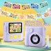 GREENKINDER Appareil Photo Enfant Instantanée, GREENKINDER 2,4 Pouces Écran 1080P Appareil Photo Numérique Enfant avec 32GB Carte & Papier d'impression, Stylos Colorés, Cadeau pour Filles Garçons de 3-12 Ans