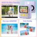 GREENKINDER Appareil Photo Enfant Instantanée, GREENKINDER 2,4 Pouces Écran 1080P Appareil Photo Numérique Enfant avec 32GB Carte & Papier d'impression, Stylos Colorés, Cadeau pour Filles Garçons de 3-12 Ans