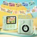 GREENKINDER Appareil Photo Enfant Instantanée, GREENKINDER 2,4 Pouces Écran 1080P Appareil Photo Numérique Enfant avec 32GB Carte & Papier d'impression, Stylos Colorés, Cadeau pour Filles Garçons de 3-12 Ans