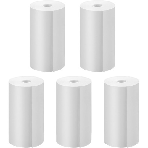 GREENKINDER Lot de 5 Rouleaux de Papier D'Impression Thermique pour Appareil Photo Enfant, Papier Thermique Instantané pour Appareil Photo Enfant, Accessoires Photo Instantanés