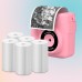 GREENKINDER Lot de 5 Rouleaux de Papier D'Impression Thermique pour Appareil Photo Enfant, Papier Thermique Instantané pour Appareil Photo Enfant, Accessoires Photo Instantanés