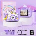 GREENKINDER Appareil Photo Enfant, 2.0 Pouces Appareils Photos Numériques pour Enfants avec 32GB Carte, Vidéo HD 1080P Camera Enfant Rechargeable Caméscope, Cadeau Jouet Filles de 3 à 12 Ans, Violet