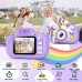 GREENKINDER Appareil Photo Enfant, 2.0 Pouces Appareils Photos Numériques pour Enfants avec 32GB Carte, Vidéo HD 1080P Camera Enfant Rechargeable Caméscope, Cadeau Jouet Filles de 3 à 12 Ans, Violet