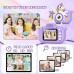 GREENKINDER Appareil Photo Enfant, 2.0 Pouces Appareils Photos Numériques pour Enfants avec 32GB Carte, Vidéo HD 1080P Camera Enfant Rechargeable Caméscope, Cadeau Jouet Filles de 3 à 12 Ans, Violet